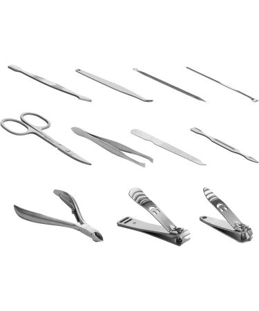 LaRoc 12pc Manicure & Pedicure Set - Nail Clippers Cuticle Remover - Luxurious Face Foot Hand Nail Care Kit - Pedicure Sets for Feet Mens Grooming Kits & Manicure Set for Women - Buy Online on GoSupps.com