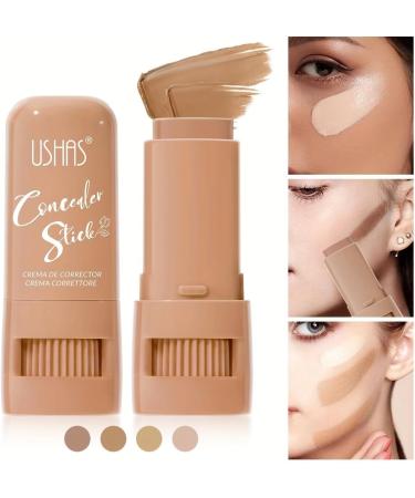 Concealer Stick 2 Pack Concealer Conceal And Contour Face Makeup For All Skin Types Longwear Cream Concealer Stick Highlights Moisturizes Natural Full Coverage (0204) - Buy Online on GoSupps.com