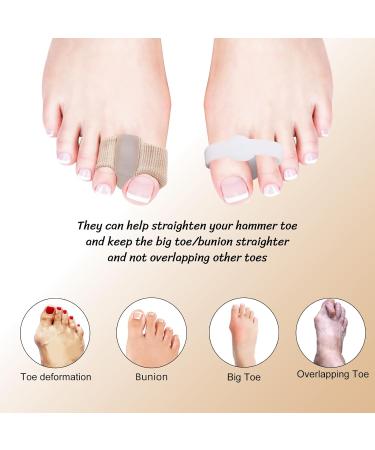 NICENEEDED 8pcs Gel Toe Separators & Bunion Corrector - Comfortable Toe Spacers for Hammer Toe Relief | International Shipping - Buy Online on GoSupps.com