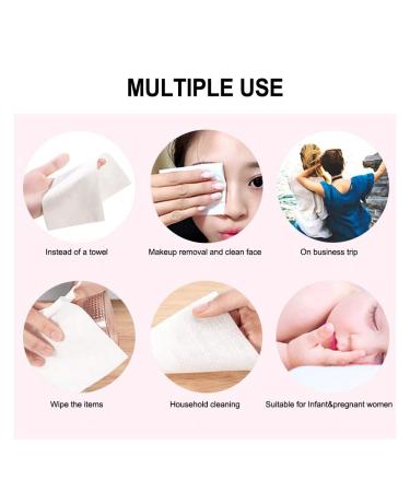 50PCS Cotton Face Towels | Soft & Absorbent Makeup Remover Travel & Cleaning Towels for Women | International Shipping Available - Buy Online on GoSupps.com