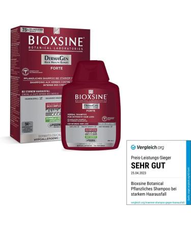 Bioxsine Forte Shampoo for Hair Loss Accelerates Growth - 2x300ml - Men & Women - Buy Online on GoSupps.com