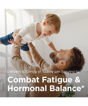 Organic Nascent Iodine Drops by Solace | Iodine Supplement for Thyroid Support | 1 Year Supply | USDA Organic | Potassium Iodine | Vegan (2 oz (60mL)) - Buy Online on GoSupps.com