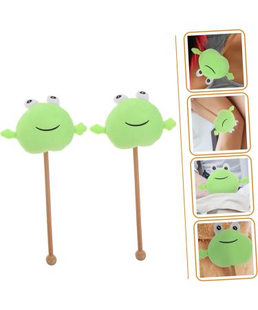 Operitacx Pumice Stone for Feet - 2-in-1 Knock-Back Stick & Plush Massager | Portable Foot Care Tool for Pregnant Women - 38x19x6cm - Buy Online on GoSupps.com