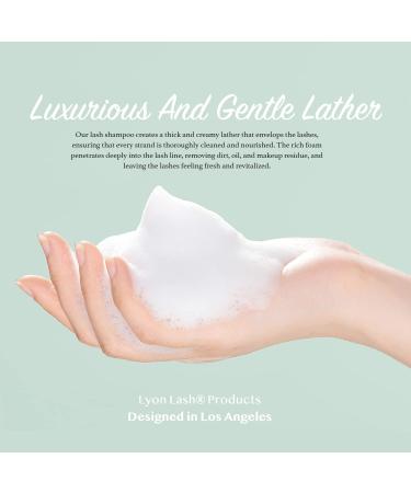 Lyon Lash Eyelash Extension Shampoo - Gentle Oil-Free Foam Cleanser Kit (60ml) | Paraben & Sulfate Free | Makeup Remover for Salon & Home Use - Buy Online on GoSupps.com