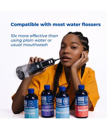 Concentrated Water flosser Rinse & Mouthwash | Add to Oral irrigator | Mint Flavor | When dilluted 186 fl.oz | Alcohol and Fluoride Free. Made in USA | Pack of 1 16.9 fl.oz WATER DENT Mint 16.9 Fl Oz (Pack of 1) - Buy Online on GoSupps.com