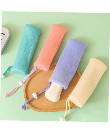 Healeved 12 Pcs Soap Bag Foam Net Soap Bags Mesh Bar Soap Savers Bathroom Accessories Soap Net Pouches Pe 17x6.5cmx4pcs Assorted Colorx4pcs - Buy Online on GoSupps.com