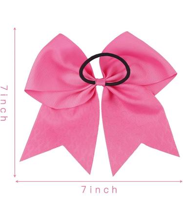 Breast Cancer Awareness Cheer Bow Hair Tie Set for Baby Girls - Glitter Ponytail Holder - Buy Online on GoSupps.com