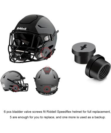 LUAATT Bladder Valve Screws 6 PCE Threaded Valve Retainer Caps for Riddell Speedflex Football Helmets Accessories - Buy Online on GoSupps.com