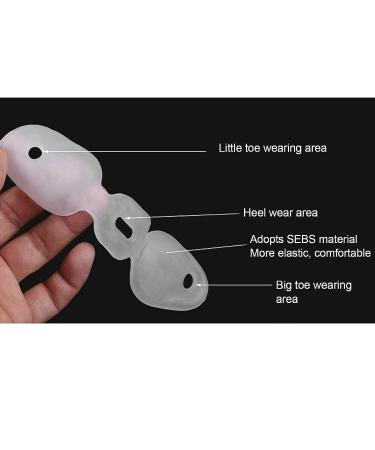 Silicone Toe Separator 1 Pair - Big Toe Spacers for Correcting Crooked Toes, Bunions, and Alignment - Gel Toe Spreader for Bunion Relief - Buy Online on GoSupps.com