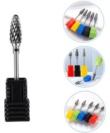 HAPINARY Nail Polisher Nail Bit Professional Drill Bits Cuticle Nail Drill Bit Safety Bits for Nail Drill Nail Tools Drill Bits for Nails Multipurpose Substitute Tungsten Steel Alloy 7x1.3cm As Shown 4 - Buy Online on GoSupps.com