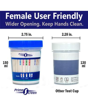 Prime Screen Urine Drug Test Compact Cup 16 Panel Kit (AMP BAR BUP BZO COC mAMP MDMA MOP/OPI MTD OXY PCP THC ETG FTY TRA K2) - 5 Pack -CDOA-9165EFTK - Buy Online on GoSupps.com