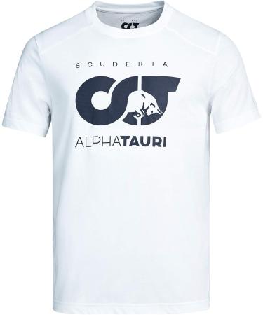 AlphaTauri Scuderia T-Shirt for Men - Official White Merch | Fast International Shipping - Buy Online on GoSupps.com