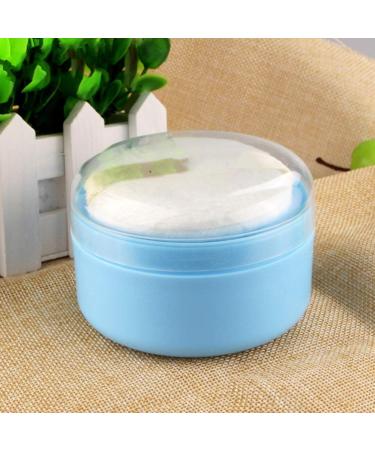 Shop Solustre 2-Piece Empty Powder Box Set - Blue Baby Powder & Talcum Container with Sponge | Ideal for Newborns Toddlers & Women - Buy Online on GoSupps.com