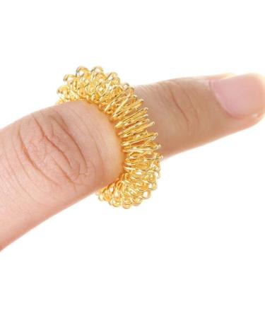 5pcs Massage Rings - Acupressure Finger Massager | Gold & Silver Body Acupuncture Massager for International Shipping - Buy Online on GoSupps.com