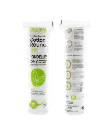 DELON Premium Cosmetic Cotton Rounds 300 Count - Soft & Absorbent Beauty Pads - Buy Online on GoSupps.com