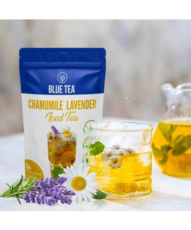 Chamomile Lavender Iced Tea - 36 Tea Bags | Refreshing Herbal Cold Brew Detox | Gluten-Free & GMO-Free - Buy Online on GoSupps.com