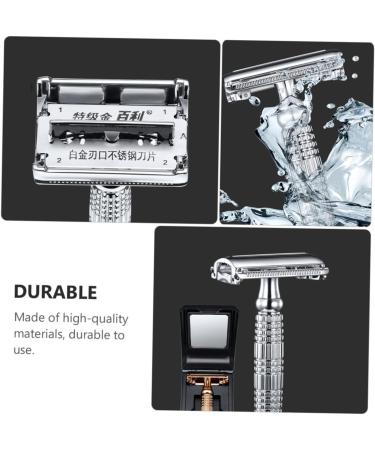 Beavorty 3-St Manual Razor Body Shaver | Double-Edged Chrome-Plated Hair Cutter for Precision Grooming | All-in-One Alloy Design - Buy Online on GoSupps.com
