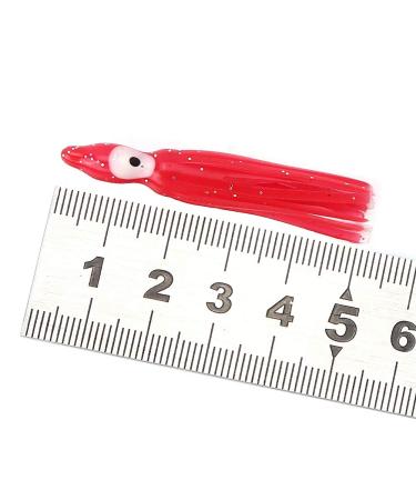 Azusumi 10 Styles 20pcs New Useful Squid Skirt Lures Soft Saltwater Fishing Lures 5CM 1 Pack of 20pcs for sale
