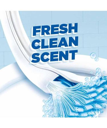 Toilet Duck Fresh Brush with Holder-Toilet Bowl Cleaner Starter Kit 1 Handle + 4 Refills - with Microfibre Cleaning Cloth Duck Brush + Microfibre Cloth - Buy Online on GoSupps.com