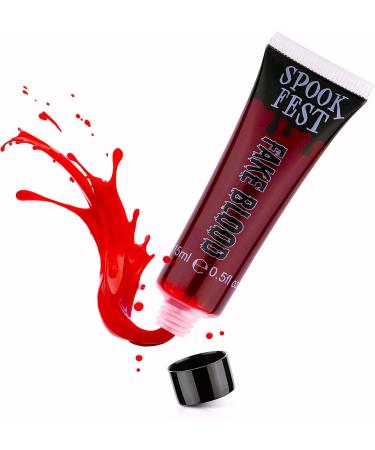 Special FX Pro Fake Blood 15ml Horror Make up for Vampire Zombie Theatre Special Effects Realistic Halloween Blood (1 x 15ml Tube)
