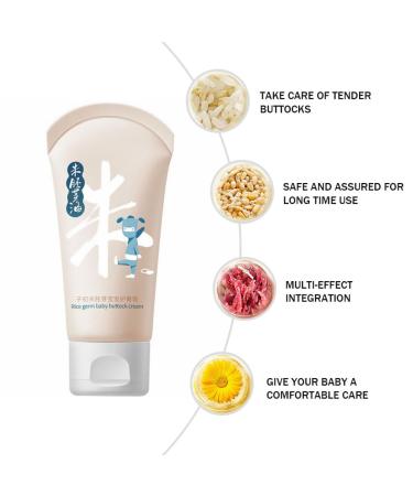 Hapinary Baby Cream for Diaper Rash - Healing Buttock Rash Treatment & Hip Care Cream - Buy Online on GoSupps.com