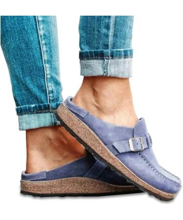 Women's Summer Sandals & Clogs - Suede Flat Slippers Closed Toe Hiking Shoes Casual Vault Support Outdoor Wedge Shoes - Buy Online on GoSupps.com