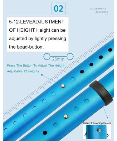 GagalU Crutches Adult Lightweight Adjustable Forearm Crutches Dual Function Shock Absorber Underarm Crutch with arm Support Sturdy high Density Aluminum - Buy Online on GoSupps.com