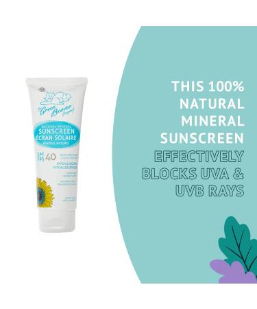 Green Beaver Moisturizing SPF 40 Natural Reef-Safe Sunscreen Lotion | Hypoallergenic Mineral Sunblock for All Skin Types - Buy Online on GoSupps.com