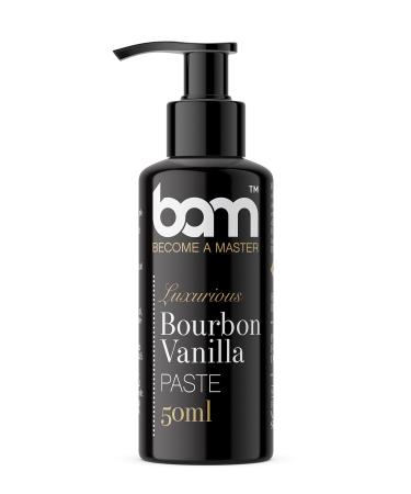 BAM Luxurious Bourbon Vanilla Paste, 50 ml, Home and Pro Pastry, Madagascar Vanilla Extract for Desserts