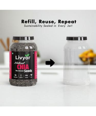 Graines de chia crues pour perte de poids avec om ga-3 riches en calcium non torr fi es (200 g) 200 g (Lot de 1) - Buy Online on GoSupps.com