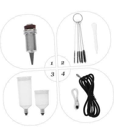 VINTORKY 1 Set Abs Airbrush for Cakes Cake Decorating Kit Makeup Kit Aluminum Alloy Airbrush Kit 19.00X15.50X4.50CM White - Buy Online on GoSupps.com