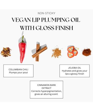BIG POUT ENERGY Chili-Infused Lip Plumper Oil | Full Smooth Lips Gloss - Nude Hotness 0.12 fl oz - Buy Online on GoSupps.com