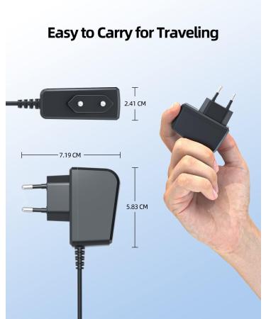 1.8m Charger Cable for Philips HQ8505 3000 7000 9000 Series Razors - Replacement Power Supply for PT860 S5050 QT4022 Aquatouch - Buy Online on GoSupps.com