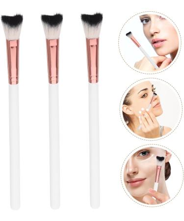 FOMIYES 3pcs Fish Tail Brush Nose Makeup Tool Nose Makeup Brush Nose Contour Brushes Aluminum Tube - Buy Online on GoSupps.com