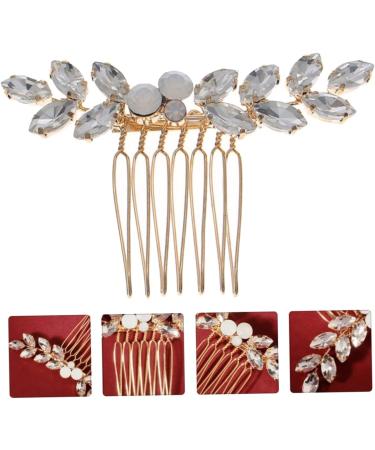 DOITOOL 1pc Rhinestone Disc Hair Comb Rhinestone Side Comb Crystal Ab Rhinestones Wedding Hair Accessories Rhinestone for Hair Wedding Hair Clip Hair Pin Wedding Dress Alloy Headgear Bride - Buy Online on GoSupps.com