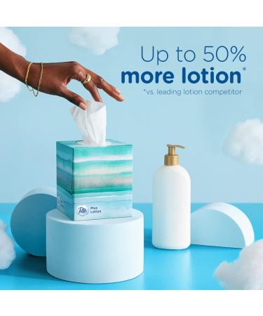 Puffs Plus Lotion Facial Tissue - 48 Tissues, 1 Cube Box | Soothing Moisturizing Relief - Buy Online on GoSupps.com
