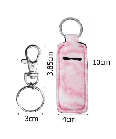 Pengxiaomei 3 Pcs Marble Chapstick Holders - Valentine's Day Gift for Women (Pink Blue Grey) - Buy Online on GoSupps.com