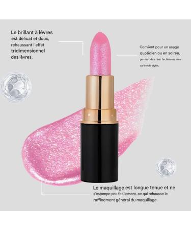 Sparkling Lip Gloss | Long-Lasting Moisturizing Beauty Products | Glossy Lip Makeup for Women Girls Wife Friend Daily Use Travel Date Work - Buy Online on GoSupps.com