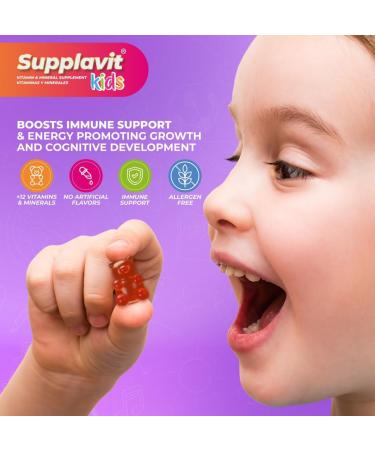Kids Vitamins and Supplements No Artificial Coloring Allergen-Free for Healthy and Strong Children Natural Fruit Flavors Healthy and Delicious (60 Gummies) 60 Count (Pack of 1) - Buy Online on GoSupps.com