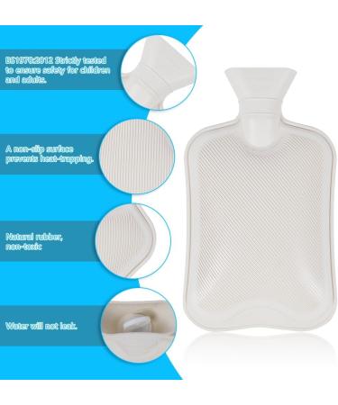 Flintronic 2L Electric-Free Foot Heaters | Soft Flannel Hot Water Bottle | 2-in-1 Heating Pads for Men & Women - Gray (36x30cm) - Buy Online on GoSupps.com