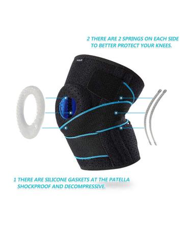 DOUFURT Knee Brace with Side Stabilizers for Meniscus Tear, ACL/MCL Injury Recovery - Adjustable Support for Men and Women - Medium (1 Pack) - Buy Online on GoSupps.com
