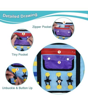 Therapeutic Fidget Blanket Muff for Dementia & Autism - Sensory Activities & Puzzles for Anxiety Relief - Memory Aid & Therapy Gift for Elderly & Alzheimer's (1 Piece) - Buy Online on GoSupps.com