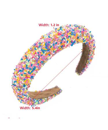 3Pcs Rhinestone Padded Headbands for Women - Wedding, Birthday, Prom, Pageant - Hair Accessories - Black, White, Multicolour - Buy Online on GoSupps.com