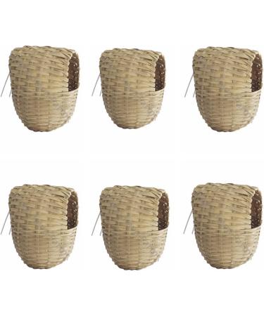 Moondown Farm Finch Nesting Box Wicker Medium or Large with Hooks (6 PACK) (Large 11 x 11 x 15) - Buy Online on GoSupps.com