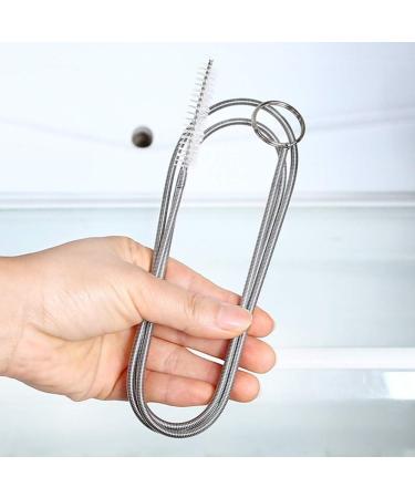 Extra Long Pipe Tube Cleaner Fridge Drain Pipe Dredging Tool Flexible Drain Brush Skinny Tube Spiral Cleaning Brush Drinking Straw Cleaner Brush Nylon Spring Aquarium Filter Brush B - Buy Online on GoSupps.com