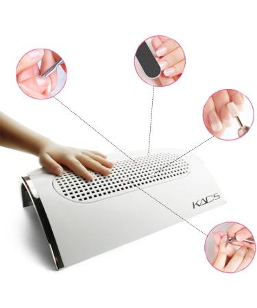KADS Nail Art Dust Extractor - Powerful 3-Fan Nail Dryer Tool & 2 Dust Bags for Pro Nail Artists | International Shipping Available - Buy Online on GoSupps.com