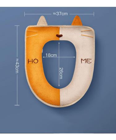 Soft and Warm Blue Toilet Seat Cushion - Reusable and Easy to Install Toilet Cover - Buy Online on GoSupps.com