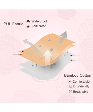 Hisprout Castor Oil Pack Wrap for Liver Detox - Adjustable Velcro Oil Spill Resistant Skin-Friendly Bamboo Cotton - Pink Roses - Buy Online on GoSupps.com