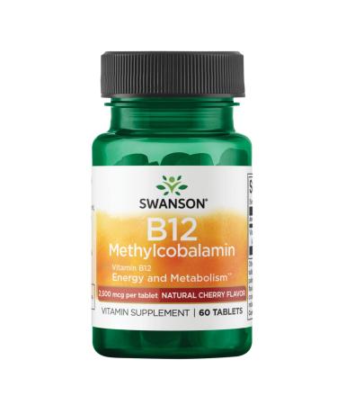 Swanson Methylcobalamin High Absorption Vitamin B-12 2.5 Milligrams 60 Tabs