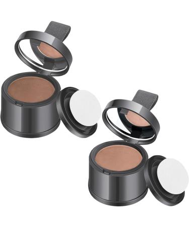 2Pcs Root Cover Up Root Touch Up Powder Hairline Powder for Women Dark Brown & Light Brown Hair Loss Concealer Water & Sweat Resistant Hairline Powder for Thinning Women Men - Buy Online on GoSupps.com